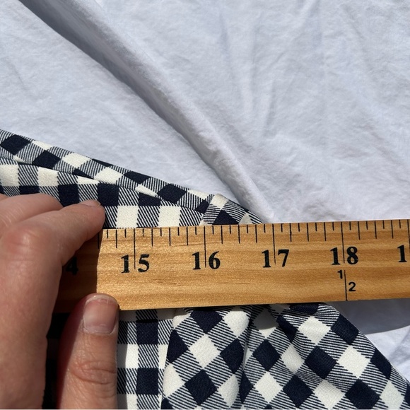 J Crew Navy Gingham Print Checkered Blazer Size XXL 0049 - Picture 7 of 9